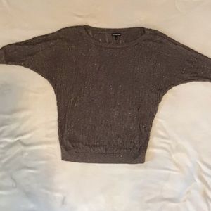 Sweater ~ brown with gold fleck